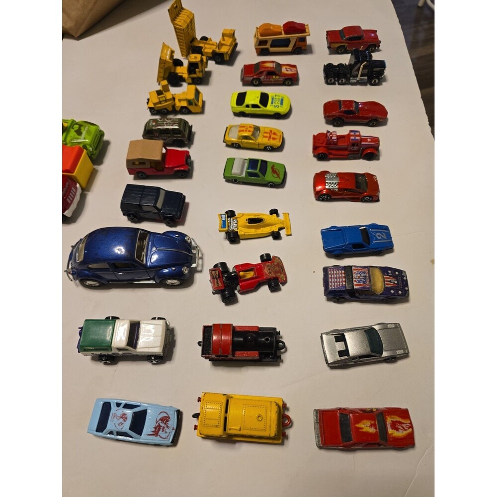 Lot of 30 Diecast Toy Cars Hot Wheels Matchbox Kidco Kinsmart Vintage As-Is